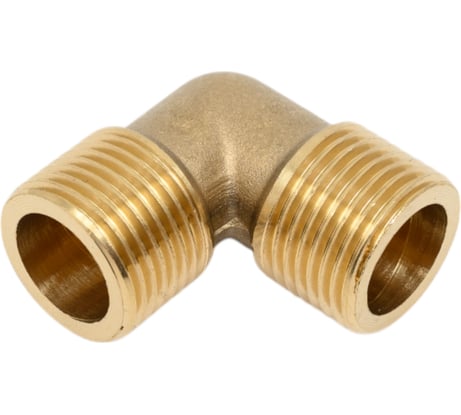 Уголок для компрессора резьба наружная 3/8" латунь MML06 BlackWeld 4303bw