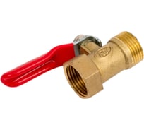 Краник шаровой латунный резьба внутренняя наружная 3/8" BlackWeld 4414bw