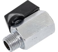 Кран шаровой переходник резьба внутренняя и наружная 1/4" FXM BlackWeld 4404bw