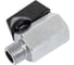 Кран шаровой переходник резьба внутренняя и наружная 1/4" FXM BlackWeld 4404bw 1