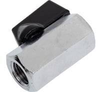 Кран шаровой переходник резьба внутренняя 1/4" FXF BlackWeld 4403bw