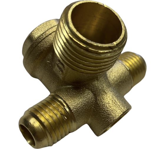 Обратный клапан для бесшумных компрессоров 1.4 кВт наруж 1/4",1/4 и 3/8" BlackWeld 4322bw 1