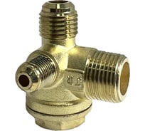 Обратный клапан для бесшумных компрессоров наруж 1/4" 3/8" М14x1,5 M10x1 BlackWeld 4312bw