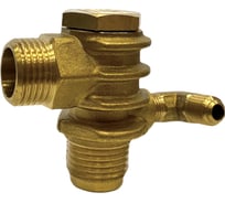 Обратный клапан для компрессора резьба наружная F1/2"XF1/2" угол соед. регул. BlackWeld 4305bw