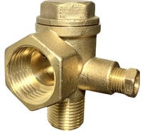 Обратный клапан для компрессора резьба внутр. и наруж. F1/2"XM3/8" BlackWeld 4314bw