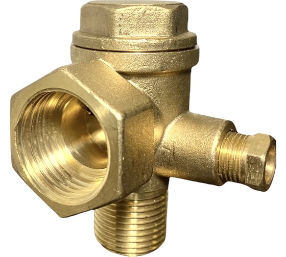 Обратный клапан для компрессора резьба внутр. и наруж. F1/2"XM3/8" BlackWeld 4314bw 1