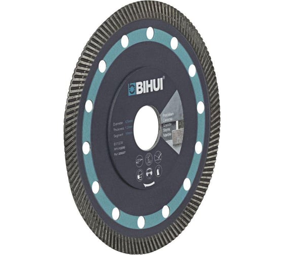 Диск алмазный SUPER THIN TURBO 115 мм BIHUI DCBN115