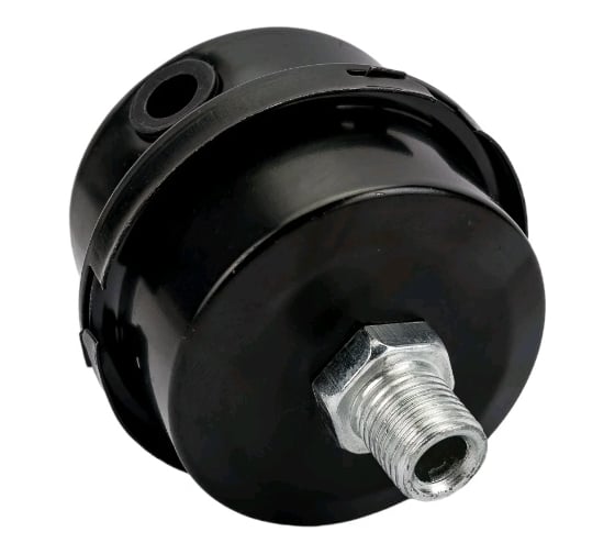 Фильтр воздушный для малошумного компрессора 1/4" металл BlackWeld 6725bw