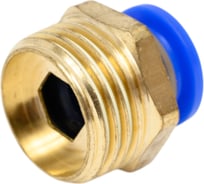Фитинг металлический 10 мм - наружная резьба 1/2" BlackWeld 5207bw