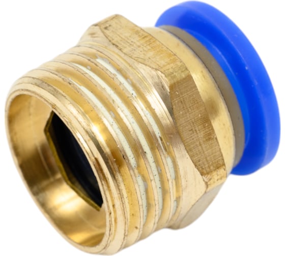 Фитинг металлический 12 мм - наружная резьба 1/2" BlackWeld 5208bw