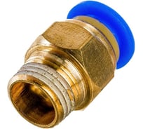 Фитинг металлический 6 мм - наружная резьба 1/8" BlackWeld 5211bw