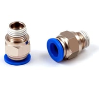 Фитинг металлический 12 мм - наружная резьба 1/4" BlackWeld 5206bw