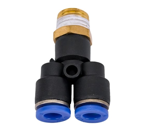 Фитинг Y-образный трубка 6 мм резьба 1/4 BlackWeld 5703bw 1