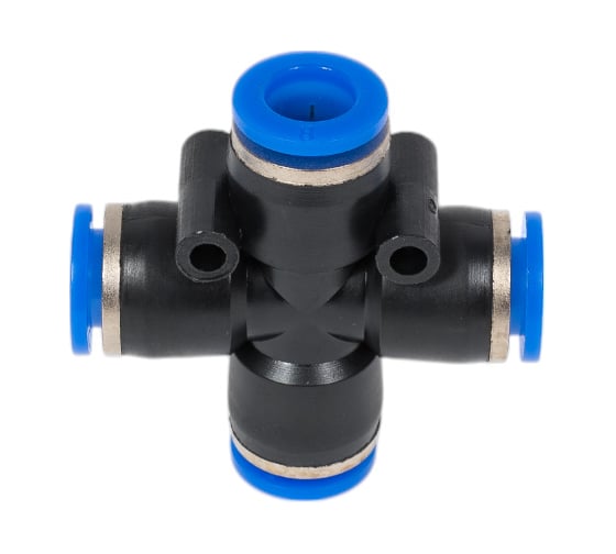 Фитинг крест 8 мм BlackWeld 5803bw