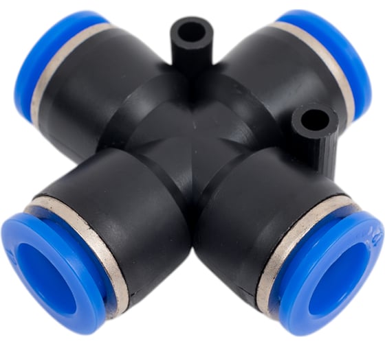 Фитинг крест 12 мм BlackWeld 5805bw