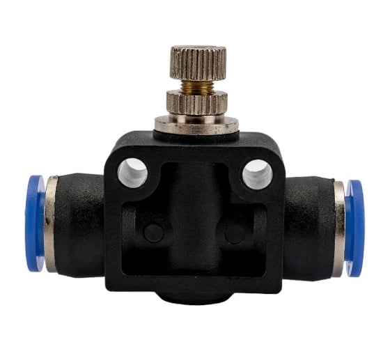 Фитинг с краником прямой 8 мм BlackWeld 6009bw 1