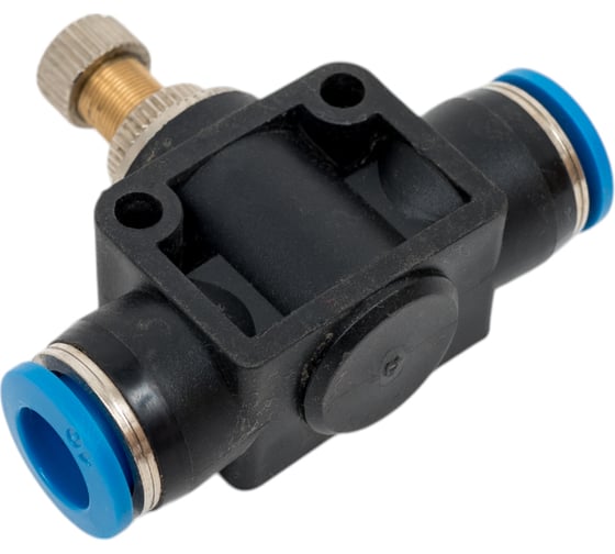 Фитинг с краником прямой 10 мм BlackWeld 6010bw