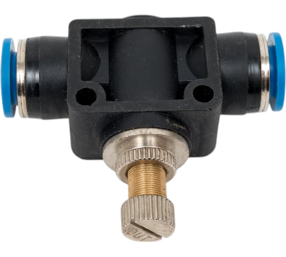 Фитинг с краником прямой 10 мм BlackWeld 6010bw