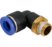 Фитинг цанговый Г-образный наружная резьба 1/4" - диаметр 10 мм BlackWeld 5903bw