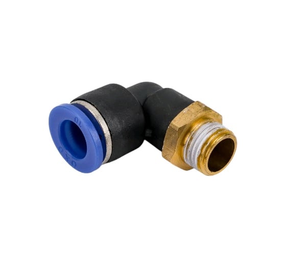 Фитинг цанговый Г-образный наружная резьба 1/4" - диаметр 10 мм BlackWeld 5903bw 1