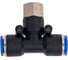 Фитинг цанговый тройник внутренняя резьба 1/4", диаметр 10 мм BlackWeld 5506bw 4