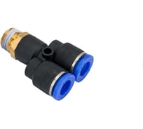 Фитинг SPX08-02 Y-образный трубка 8 мм резьба 1/4 BlackWeld 5704bw
