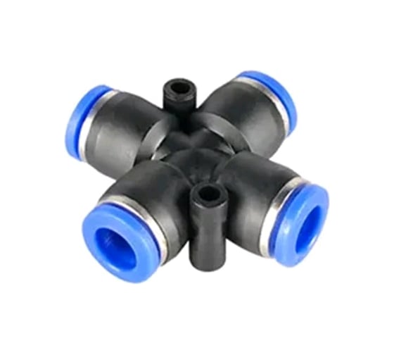 Фитинг SPZA04 крест 4 мм BlackWeld 5801bw 1
