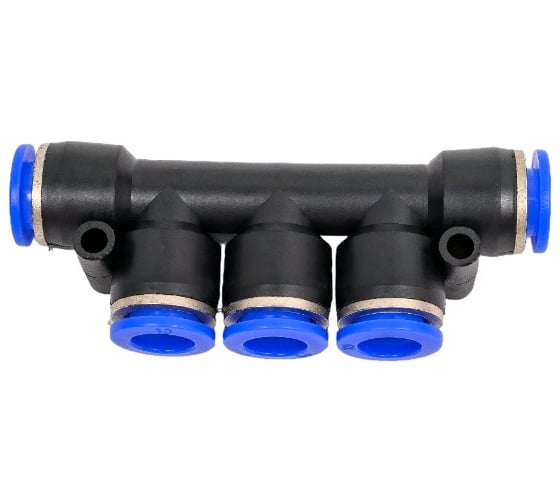 Фитинг SPK-10 пластик 10 мм на пять входов BlackWeld 5403bw 1