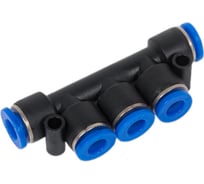 Фитинг SPK-06 пластик 6 мм на пять входов BlackWeld 5401bw