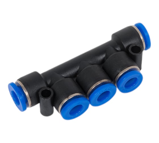 Фитинг SPK-06 пластик 6 мм на пять входов BlackWeld 5401bw 1
