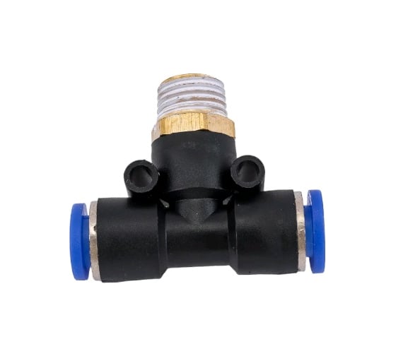 Фитинг SPB08-02 Т-образный 8 мм тройник, резьба 1/4 BlackWeld 5502bw 1