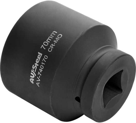 Головка ударная шестигранная удлиненная (70 мм; 1DR) AV Steel AV-740170