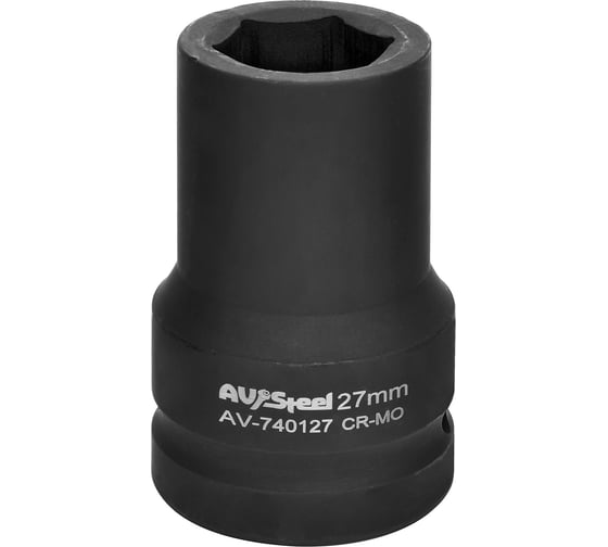 Головка ударная шестигранная удлиненная (27 мм; 1DR) AV Steel AV-740127