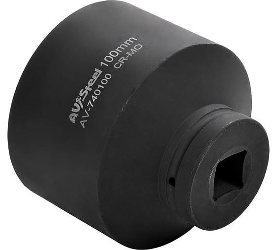 Головка ударная шестигранная (100 мм; 1DR) AV Steel AV-740100