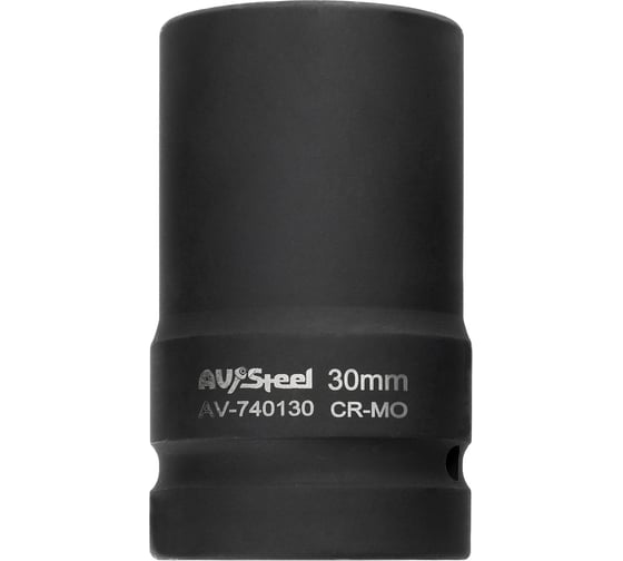 Головка ударная шестигранная удлиненная (30 мм; 1DR) AV Steel AV-740130