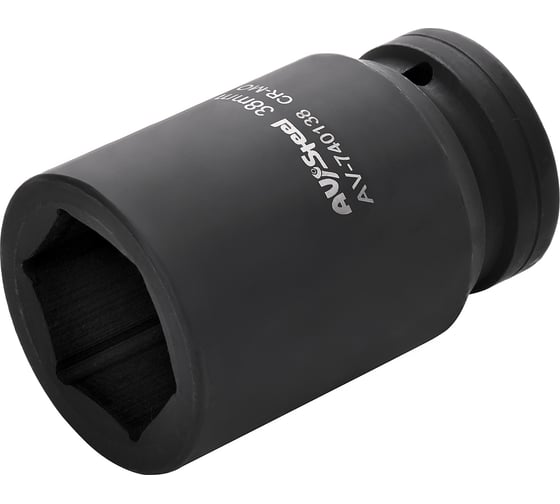 Головка ударная шестигранная удлиненная (38 мм; 1DR) AV Steel AV-740138