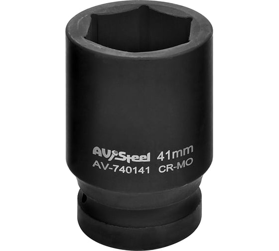 Головка ударная шестигранная удлиненная (41 мм; 1DR) AV Steel AV-740141 1