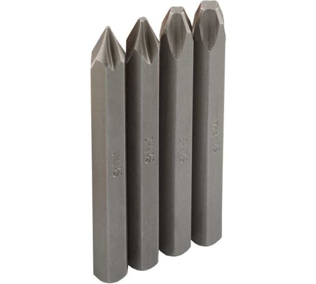 Набор насадок для ударной отвертки АвтоDело PH1,2,3,4х80 мм S2 Professional 40004 11327