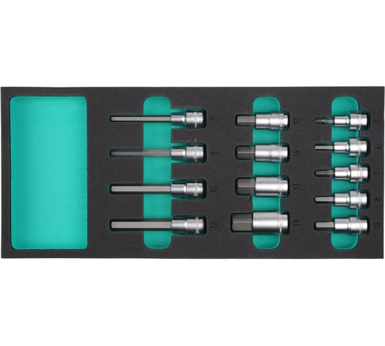 Набор головок с битами К7727-1 (13 шт; DR1/2"; HEX 5-19 мм) Kamasa Tools K 26061 1