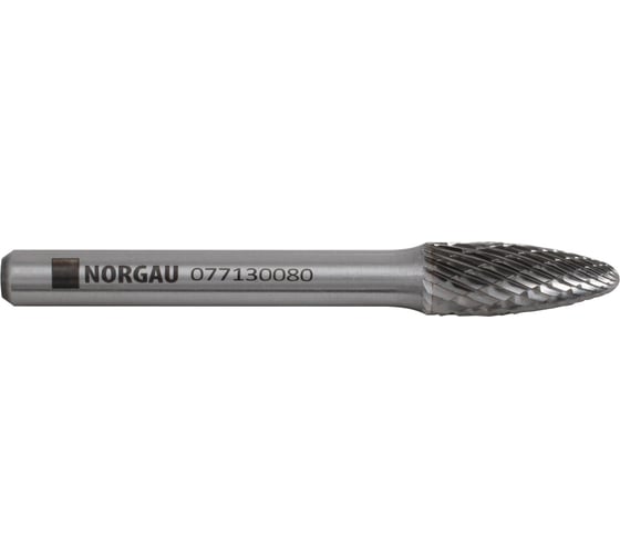 Борфреза твердосплавная NORGAU форма F (8x20 мм; хвостовик 6 мм) 077130080