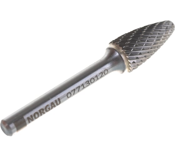 Борфреза твердосплавная NORGAU форма F (12x25мм; хвостовик 6 мм) 077130120