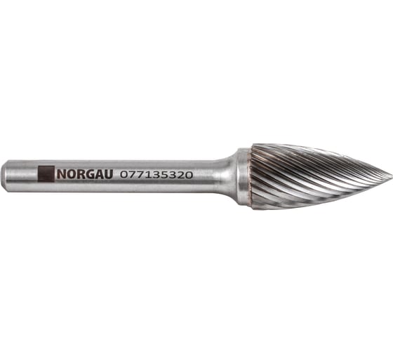 Борфреза твердосплавная NORGAU форма G (12x25 мм; хвостовик 6 мм) 077135320