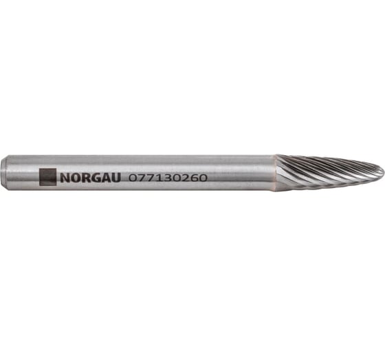 Борфреза твердосплавная NORGAU форма F (6x18 мм; хвостовик 6 мм) 077130260