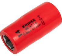 Головка торцевая для винтов с шестигранной головкой 14 мм, 1/2"DR, 1000 V Knipex KN-984714