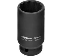 Головка ударная двенадцатигранная удлиненная (30 мм; 1/2DR) AV Steel AV-721130