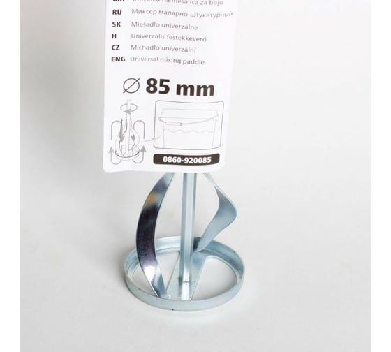 Миксер малярно-штукатурный средний (85х400 мм) HARDY 0860-920085