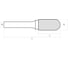 Бор-фреза твердосплавная DC 10/8 DC DeBever DBC10020081C/1 4