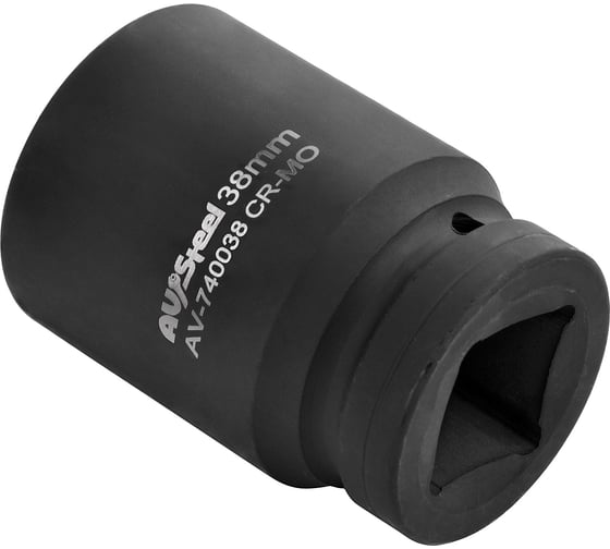 Головка ударная шестигранная (38 мм; 1DR) AV Steel AV-740038