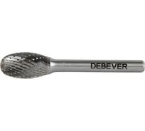 Бор-фреза твердосплавная DE 12.7/6 SHIP DeBever DBE12722061C/5