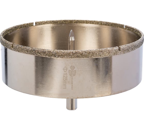 Коронка алмазная по керамике и кафелю с центрирующим сверлом TRIO-DIAMOND 125 мм 400125 1
